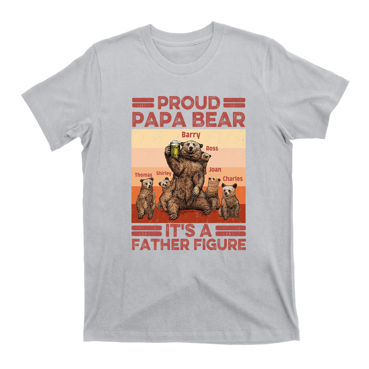 It's A Father Gigure Personzalized Father Funny Shirt