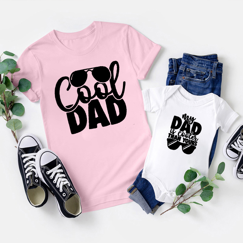 My Dad Is Cooler Than Yours Matching T-Shirts For Father's Day