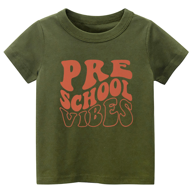 Back to School - Preschool Vibes Kids Shirts