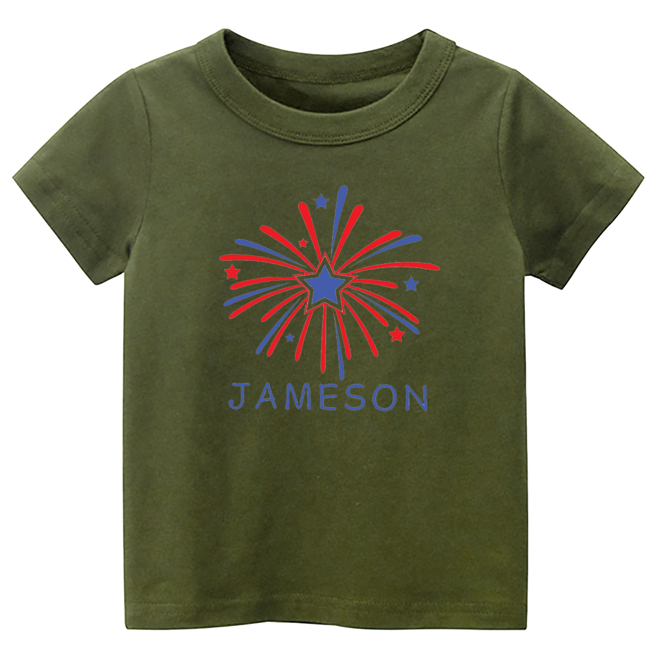 Custom Name Fireworks Toddler Shirt Sale-Beepumpkin™
