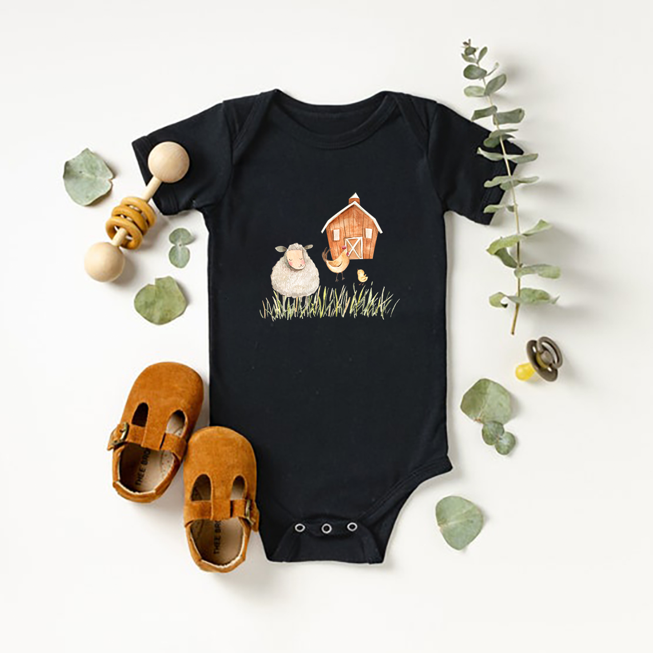 Lamb's Home Baby Bodysuit