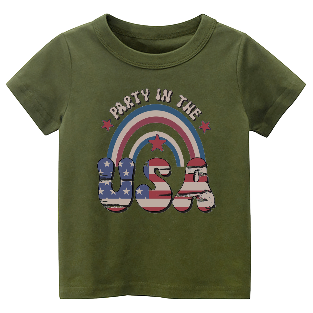 Party In USA Rainbow Toddler Shirt