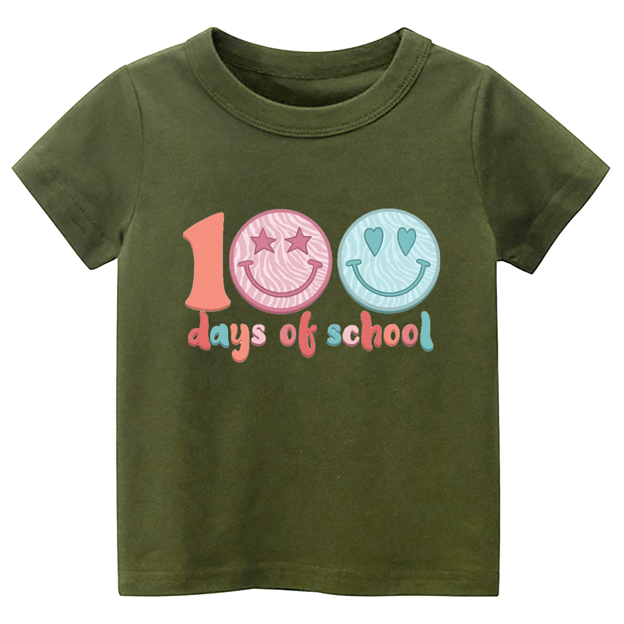100 Days Of School Retro Kids Shirts