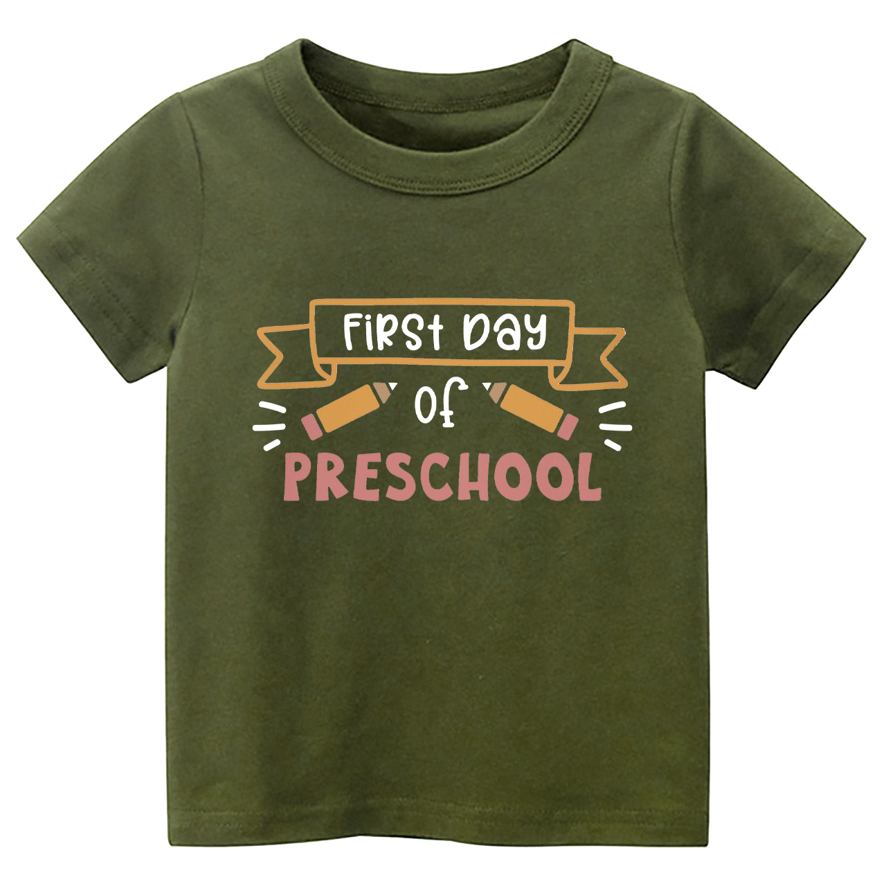Personalized Hello Preschool Yellow Pens Kids Shirts