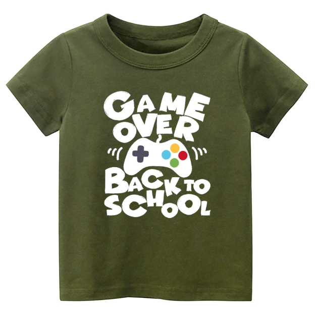 Game Over Back To School Funny Kids Shirt