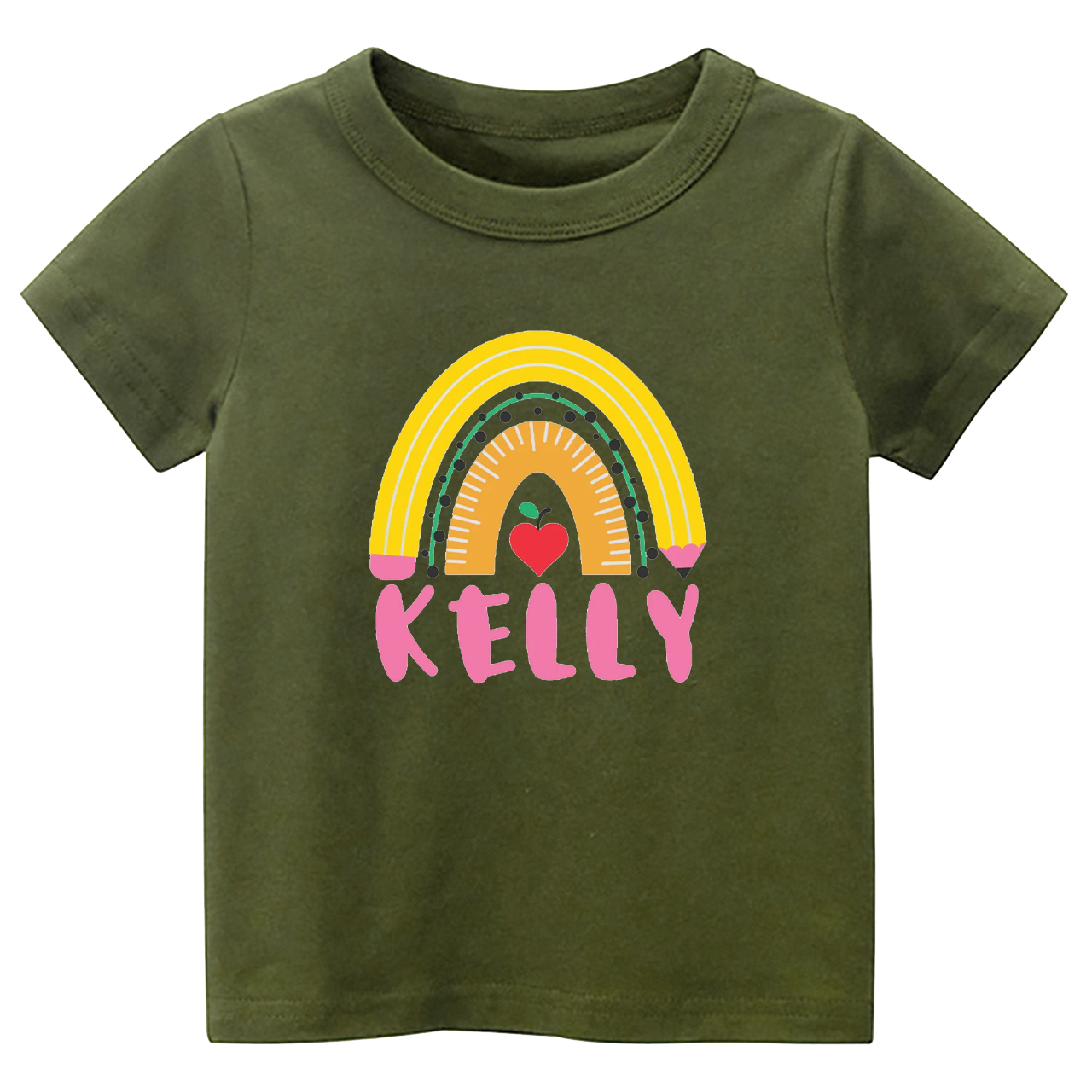 Personalized Pencil Rainbow Shirt Back To School
