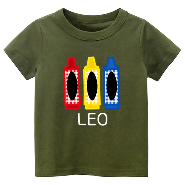 Crayon Kindergarten First Day Kids Shirt