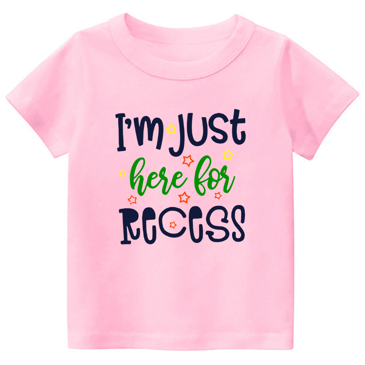 I‘m Just Here For Recess Back To School Kids Tees