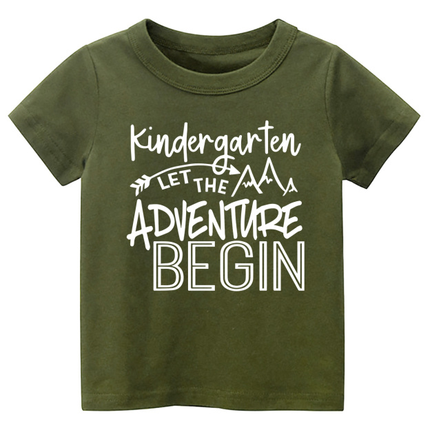 Rainbow Hello Kindergarten-School Shirt For Kids