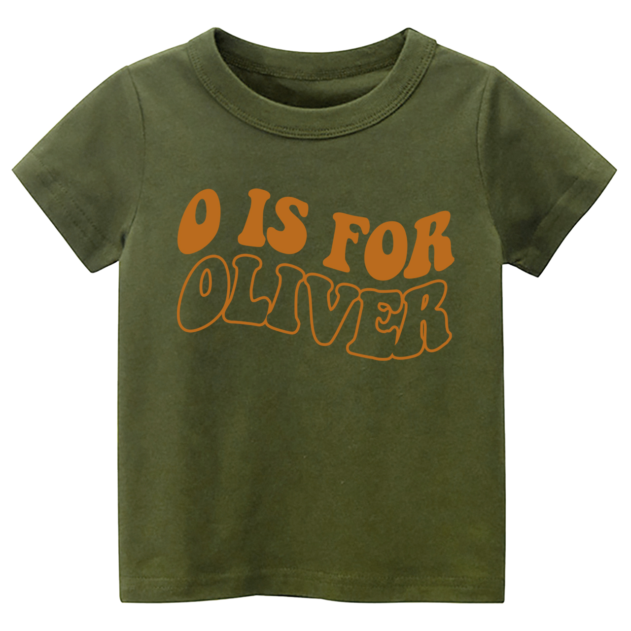 Personalized Kids Shirt - Retro Wavy Name