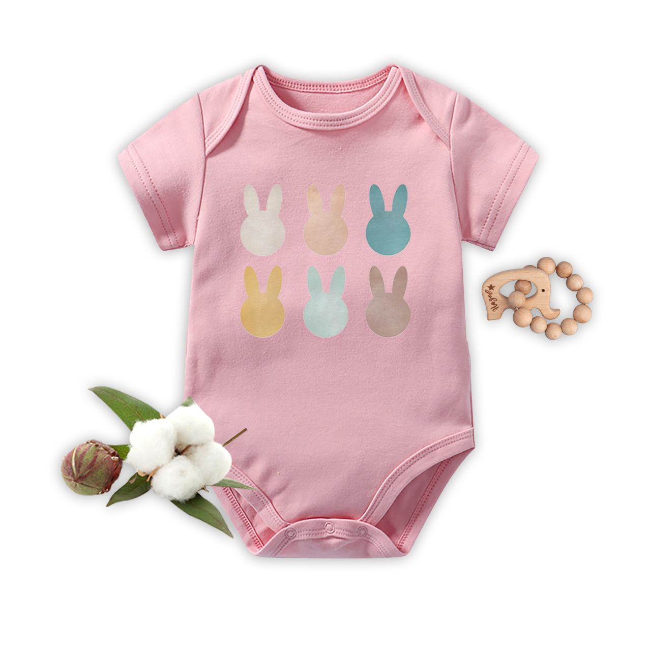 Easter Retro Bunny Baby Bodysuit