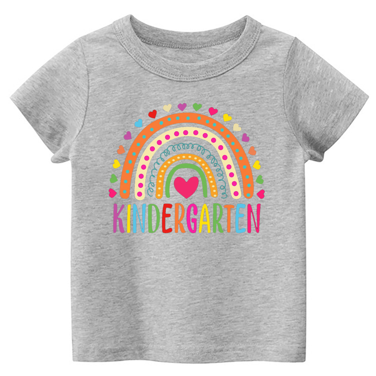 Heart Rainbow Kindergarten Shirts For School Kids