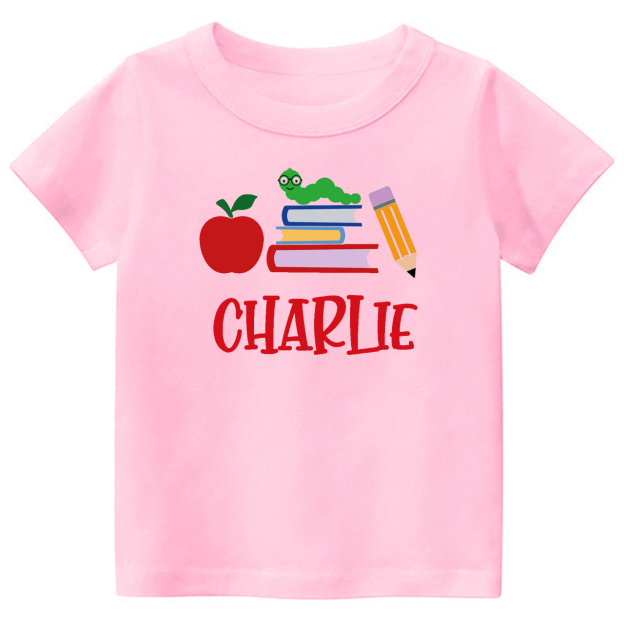 Caterpillar Back To School Custom Kids Shirts