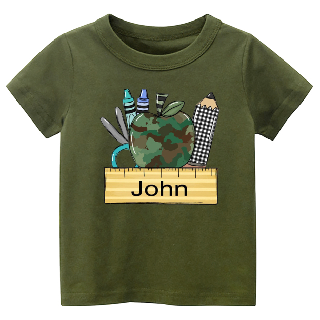 Personalized Ruler Name Kids Shirts