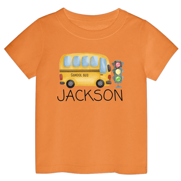 Personalized Bus Back To School Kids Shirts