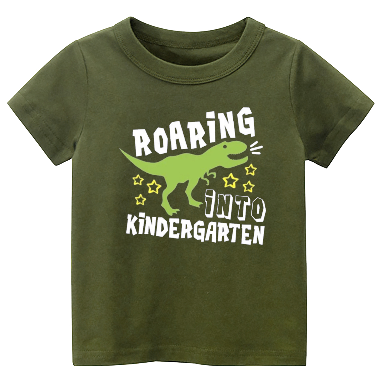 Roaring Into Kindergarten Back To School Kids Shirts
