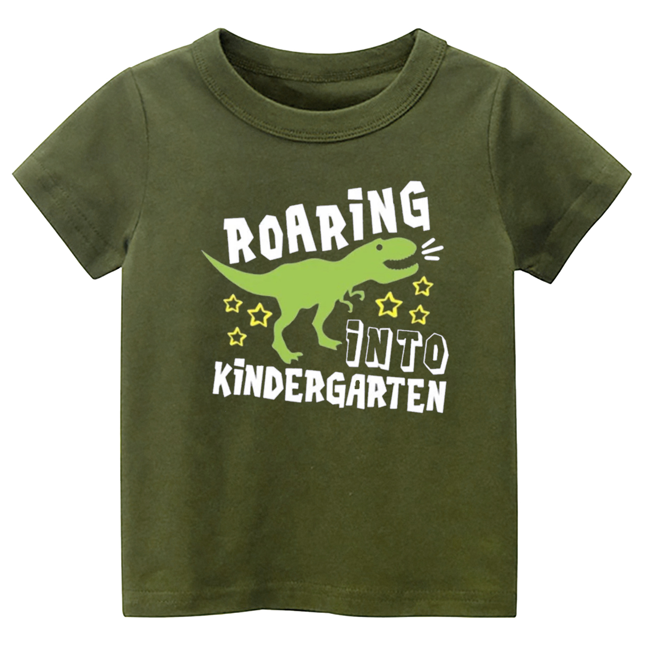 Roaring Into Kindergarten Back To School Kids Shirts