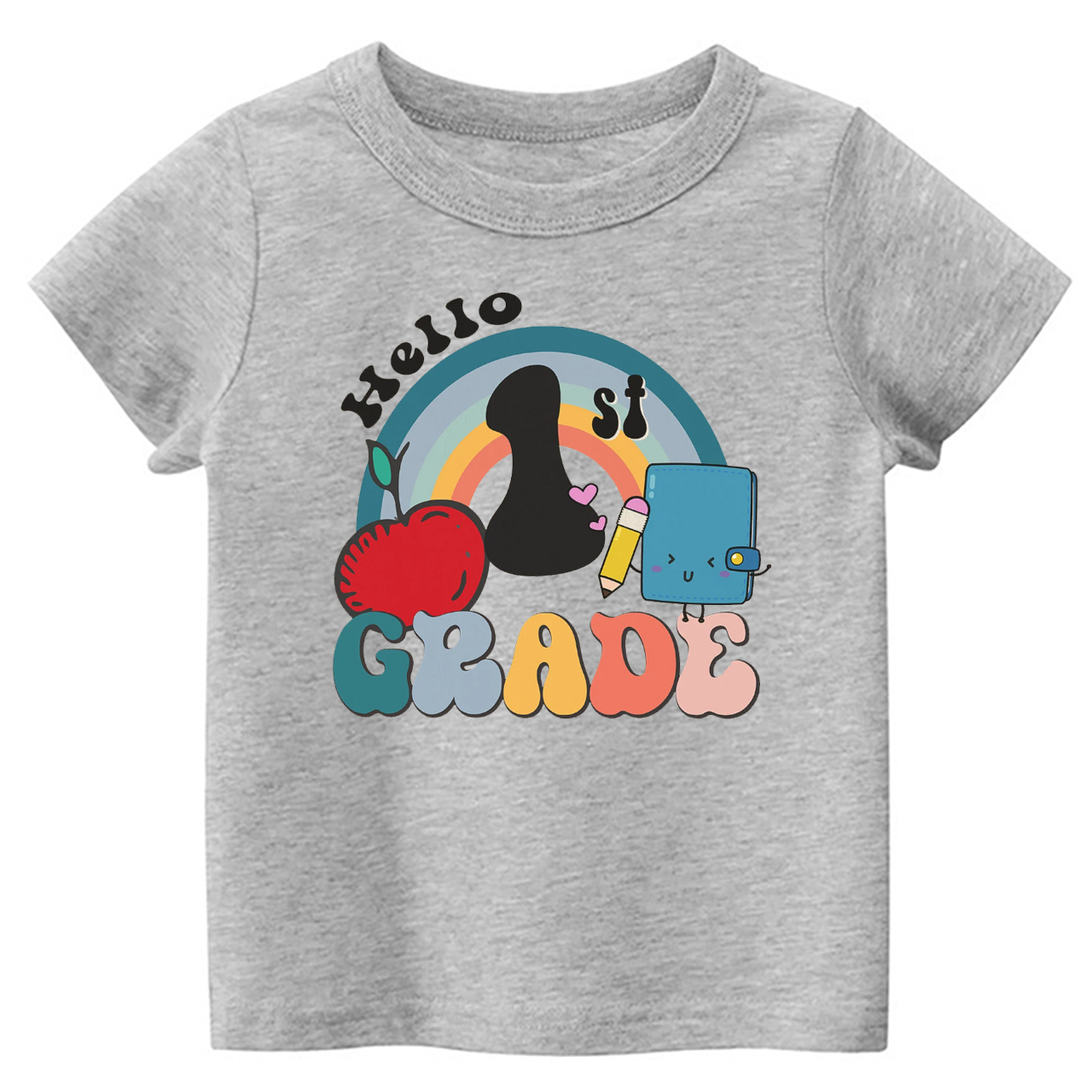 Personalized Hello XX Grade Back To School Kids Shirts