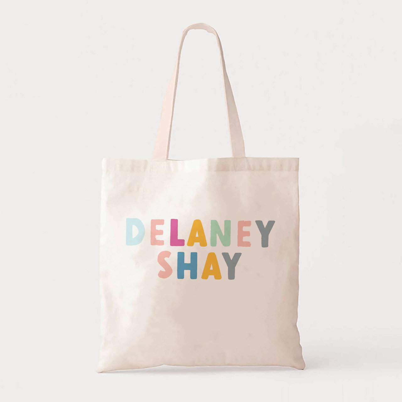 Personalized Set Colors  Kids School Tote Bag