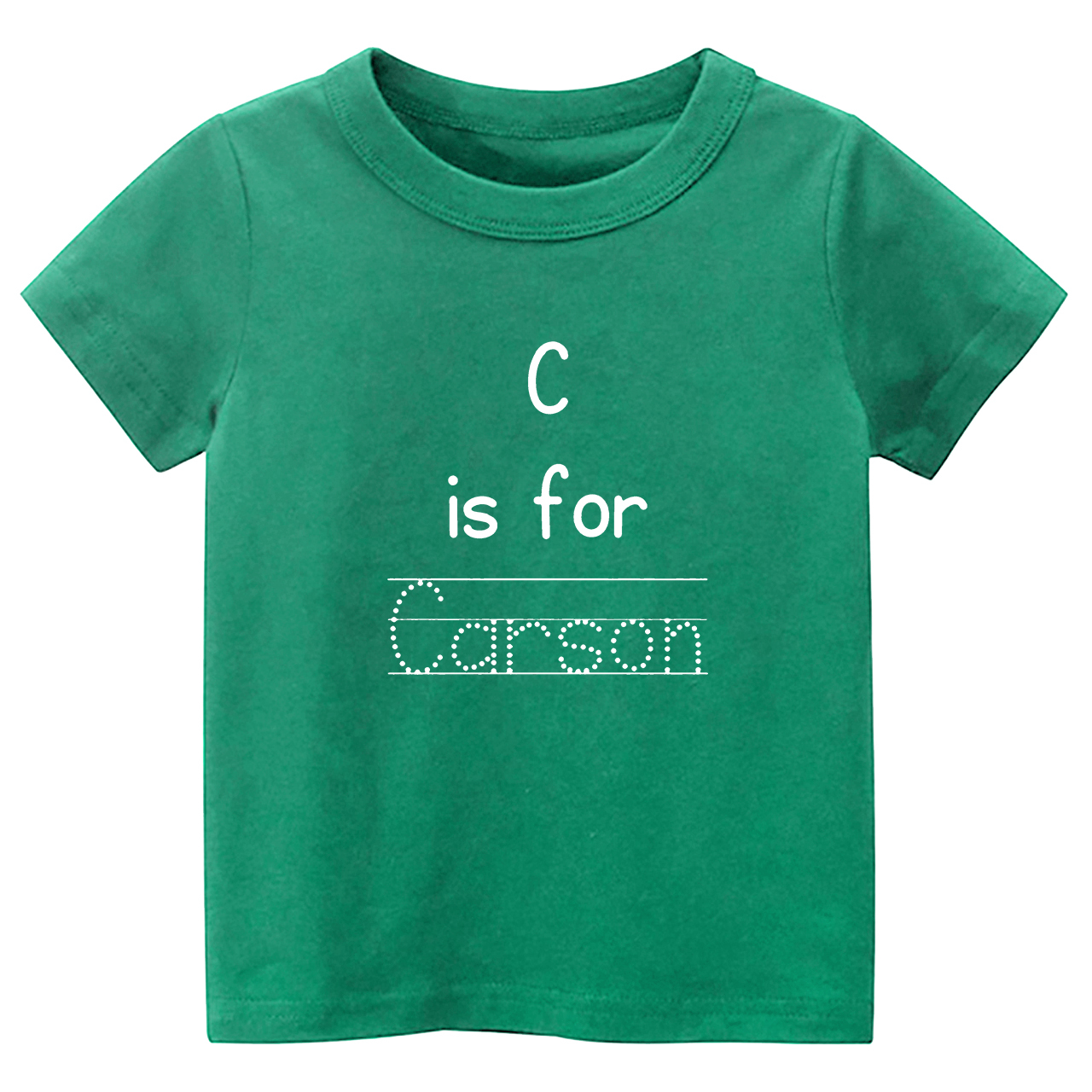 Personalized Alphabet Is For Name Back To School Kids T-shirts