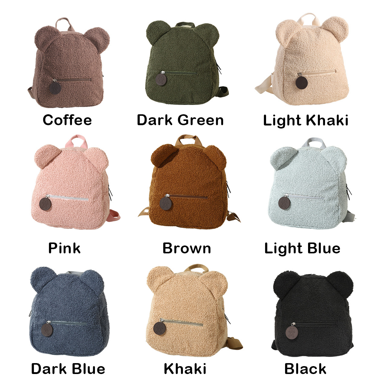 Personalized Embroidered Bear Preschool Backpack