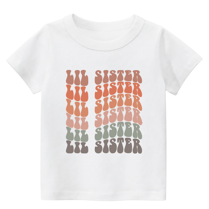 Retro Lil Sister Kids T-Shirt