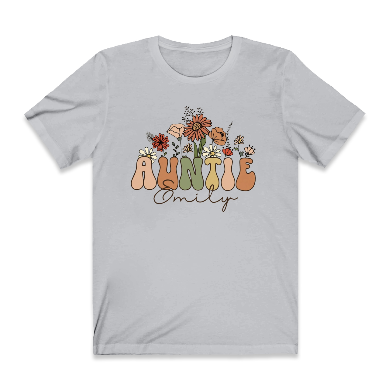 Personalized Wildflowers Shirt For Aunt