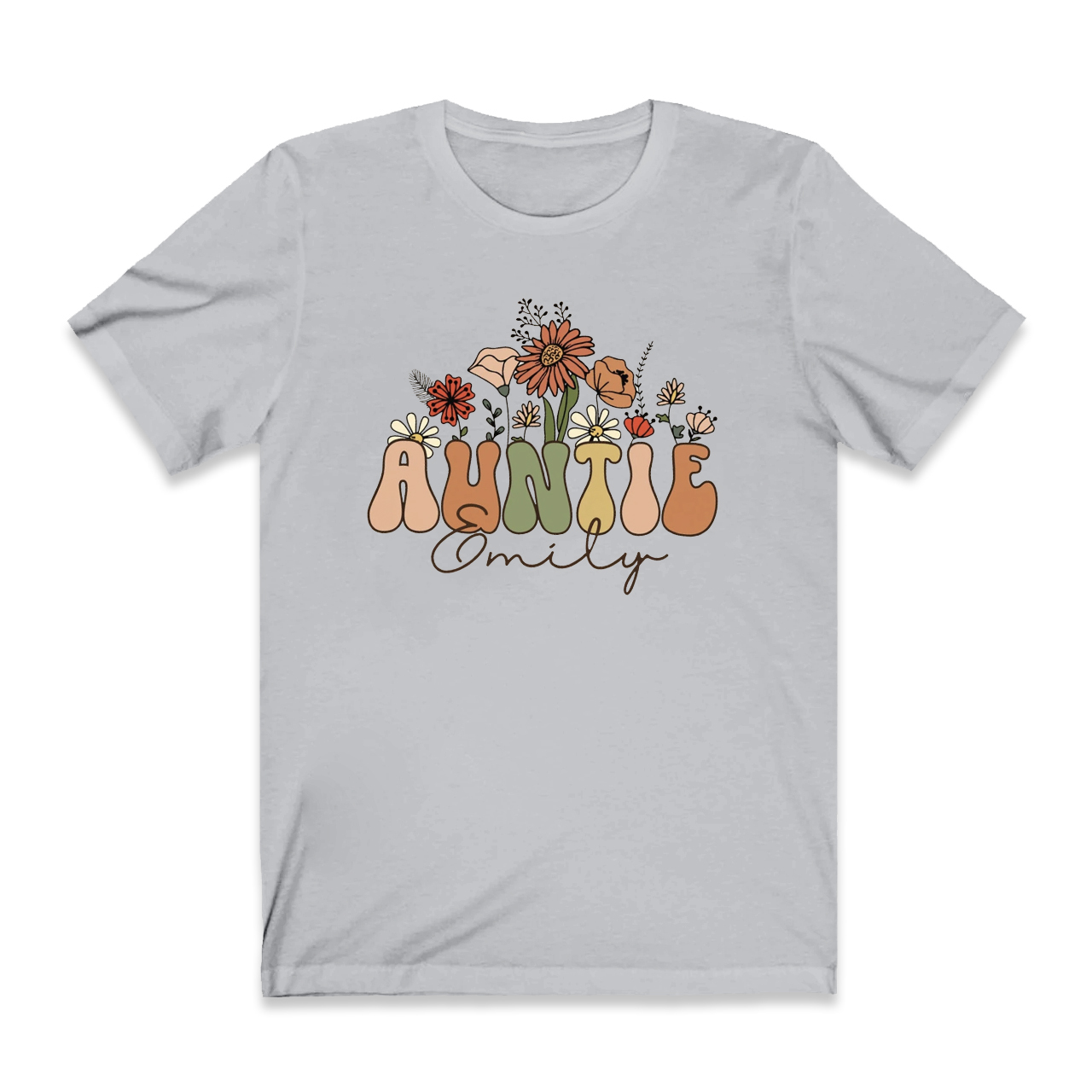 Personalized Wildflowers Shirt For Aunt