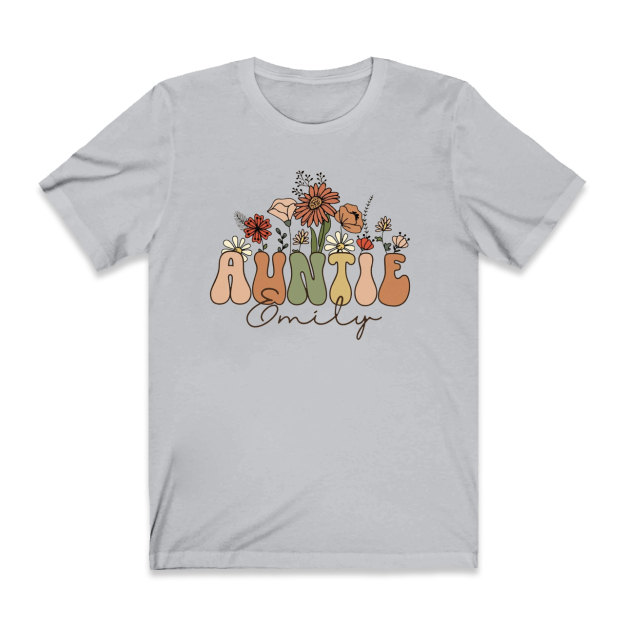 Personalized Wildflowers Shirt For Aunt