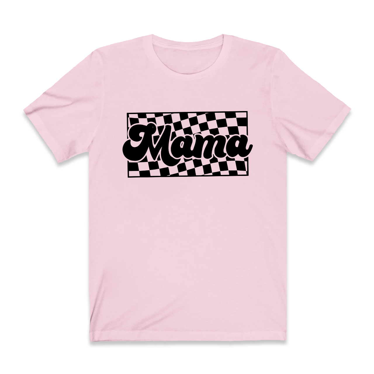 Retro Checkered Mama Shirts