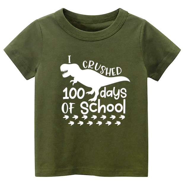 Dinosaur 100 Days Of School Celebration Shirts