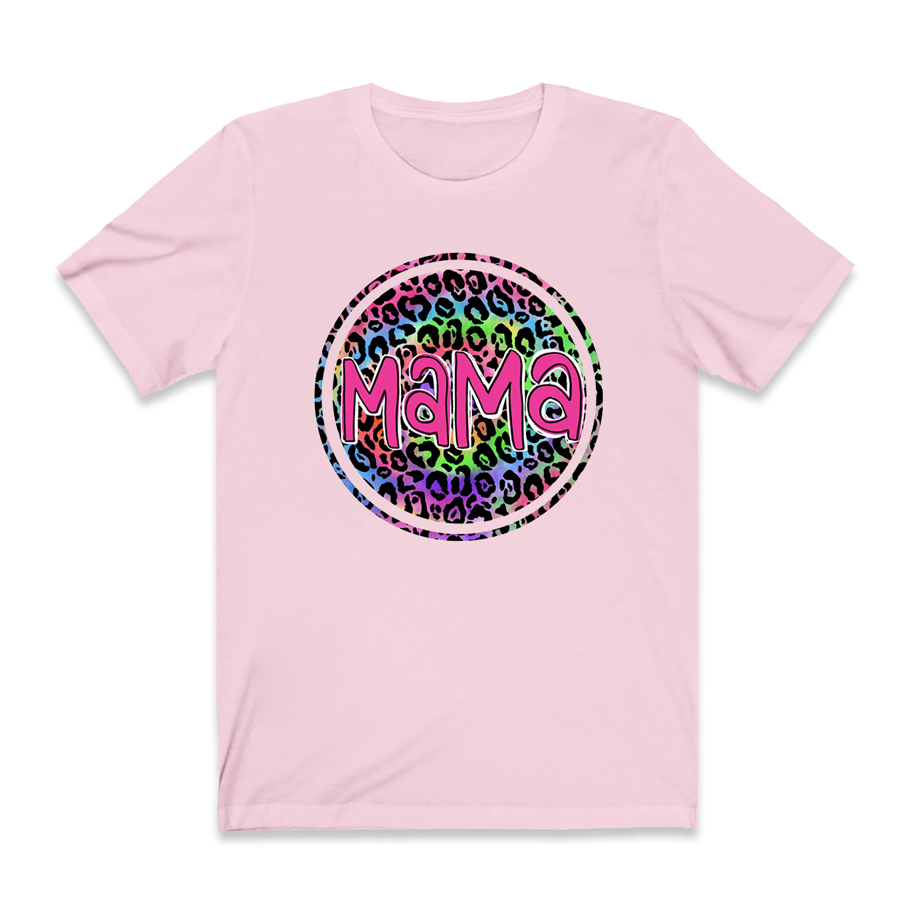 Gift For Mama Leopard Design Retro T-Shirt