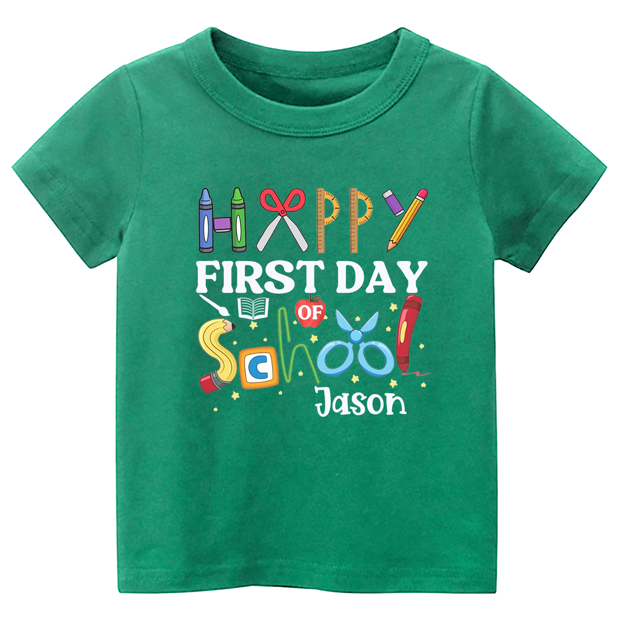 Personalized First Day of Shirt For School Kids