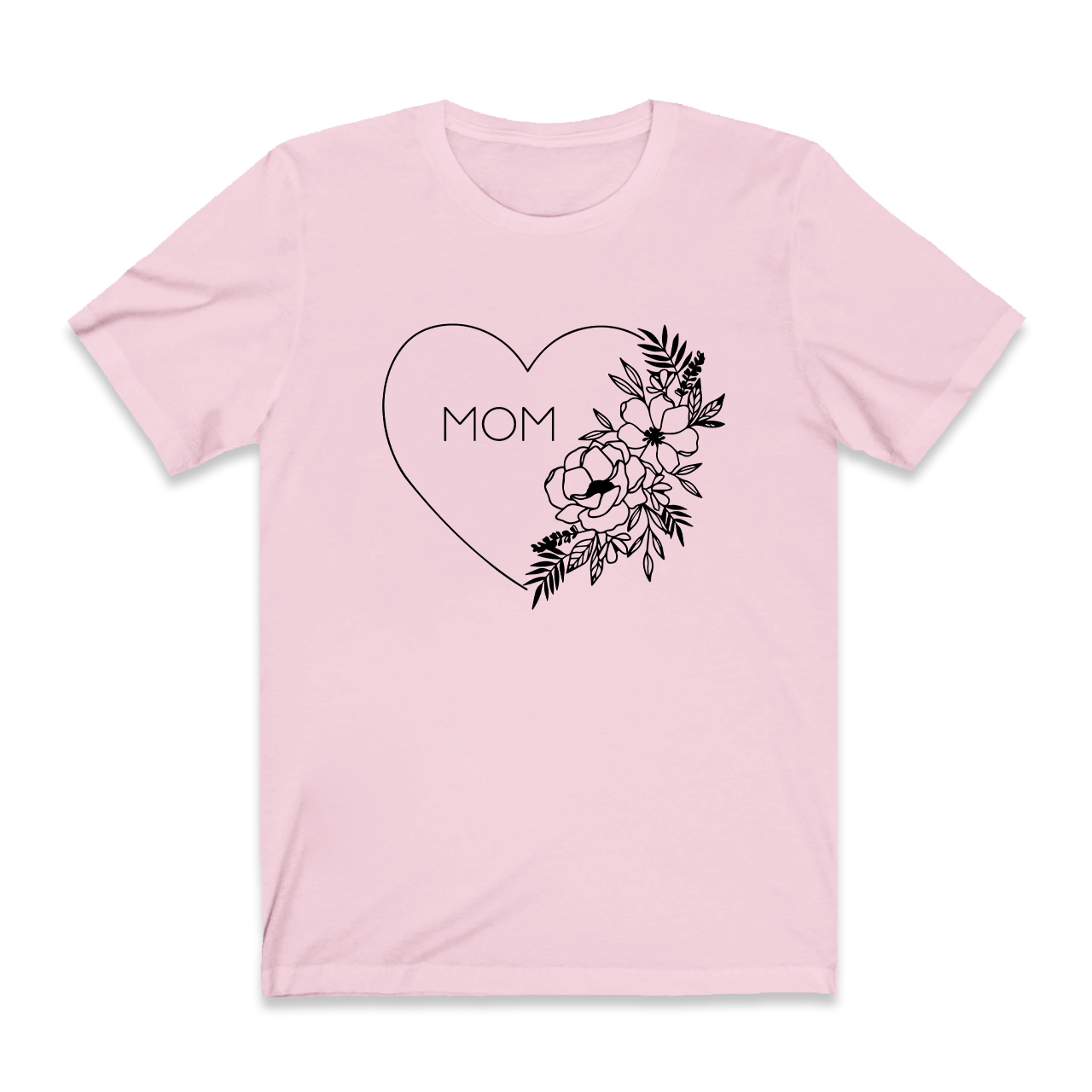 Floral Heart Shirt For Best Mom