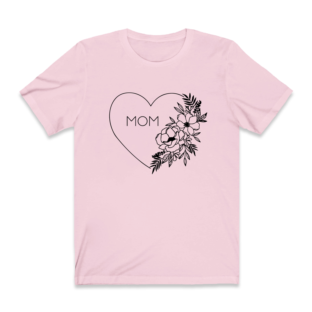 Floral Heart Shirt For Best Mom
