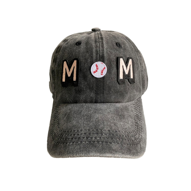 Baseball Mom Letter Embroidered Baseball Caps
