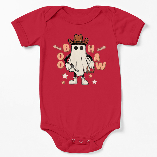 Cowboy Ghost Halloween Baby Bodysuit