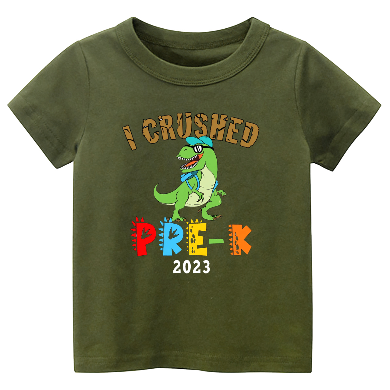 I Crushed Pre-K Dinosaur Shirt For Kids