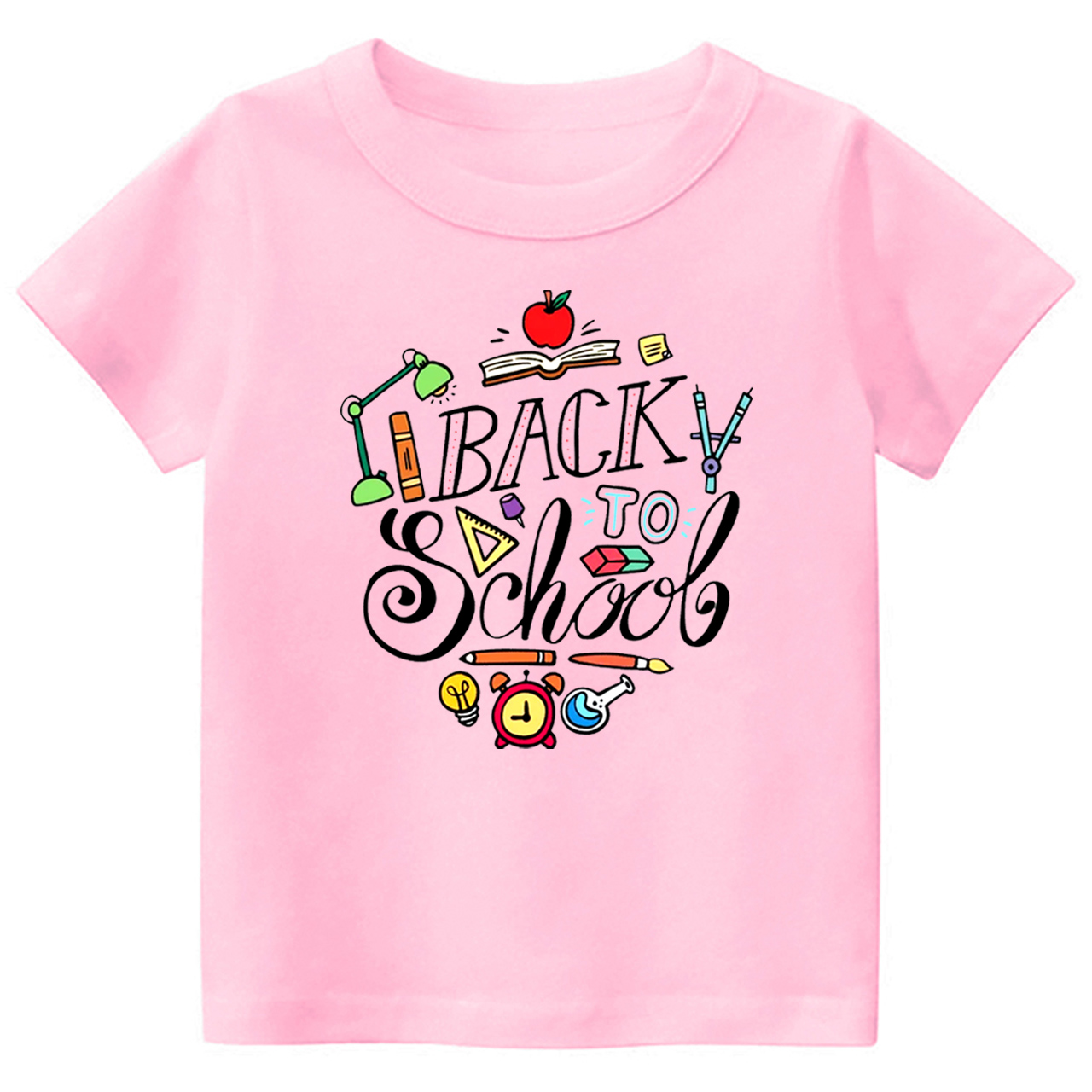 Cute Cartoon Back To School Kids T-shirt