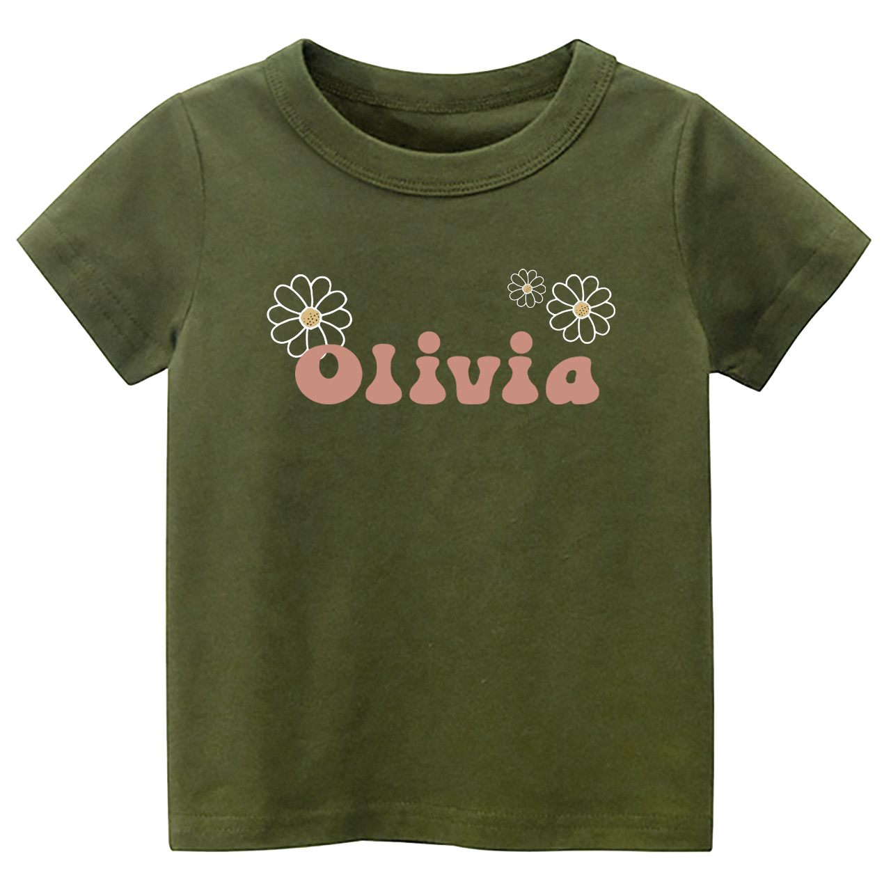 Personalized Girls Daisy Name Toddler Shirt