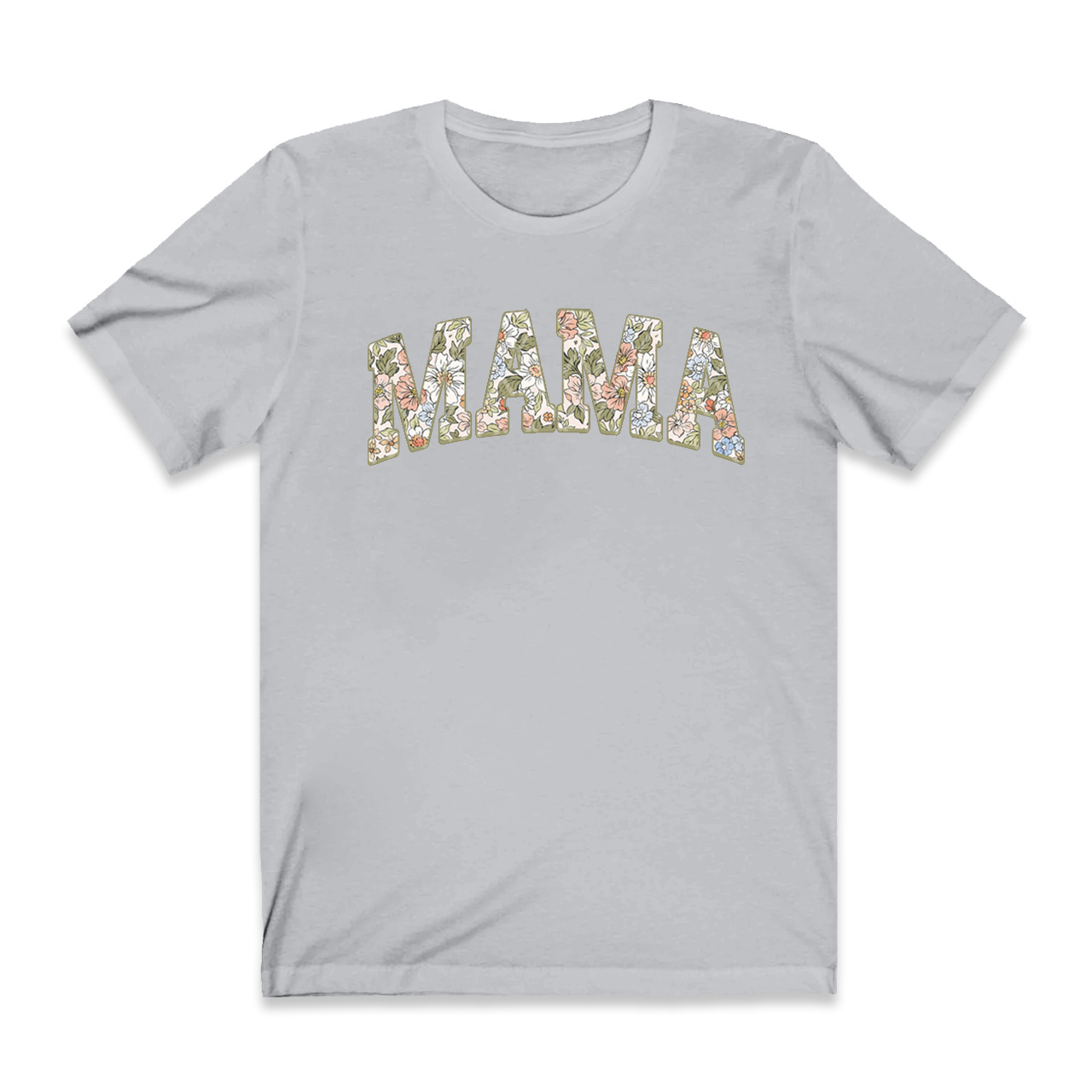 Summer Floral Mama Retro Mom Shirt