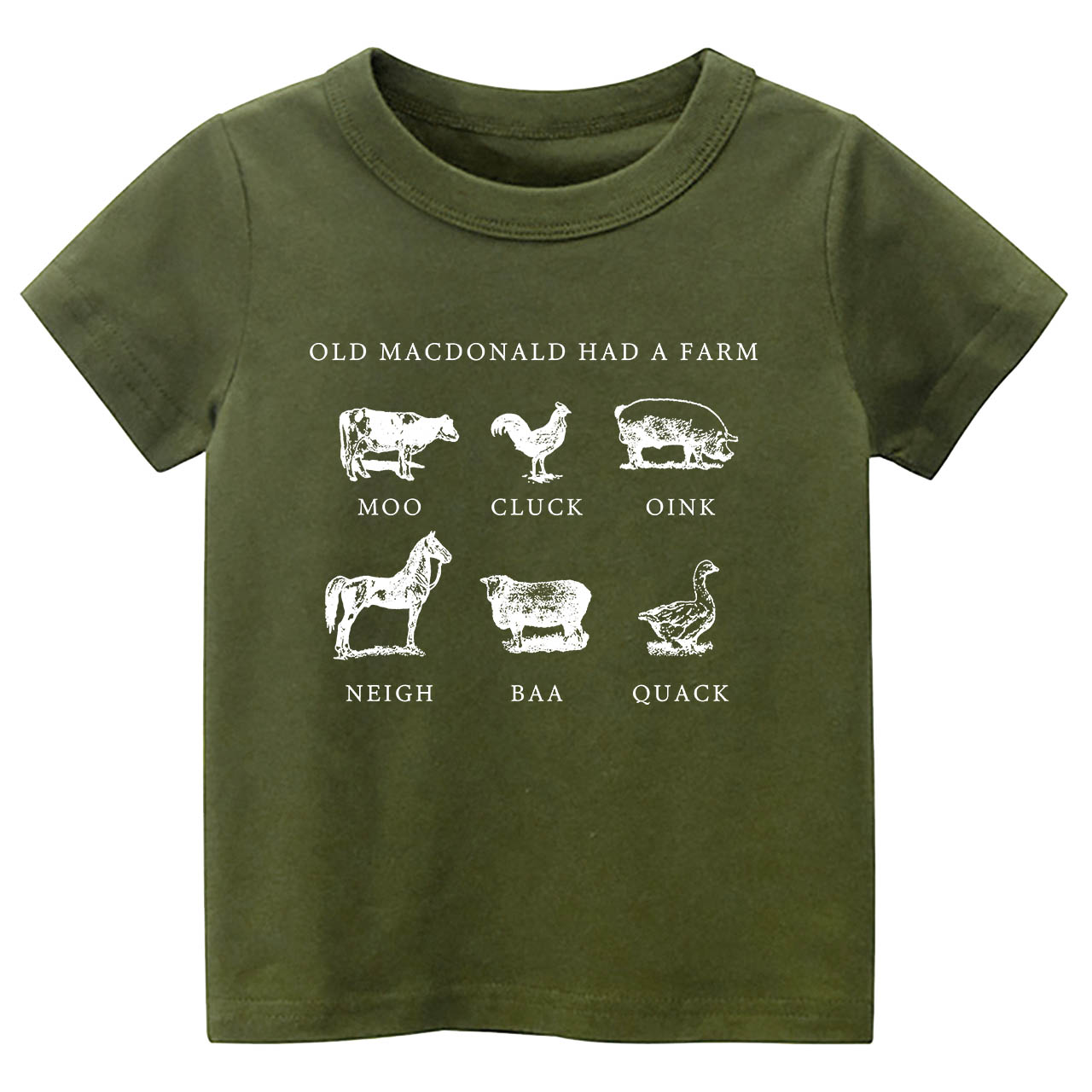 Had a Farm Kids Retro Natural T-Shirt 