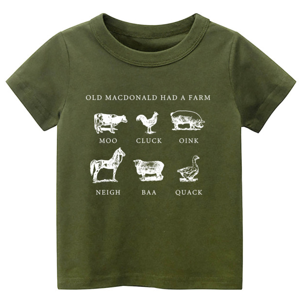 Had a Farm Kids Retro Natural T-Shirt 