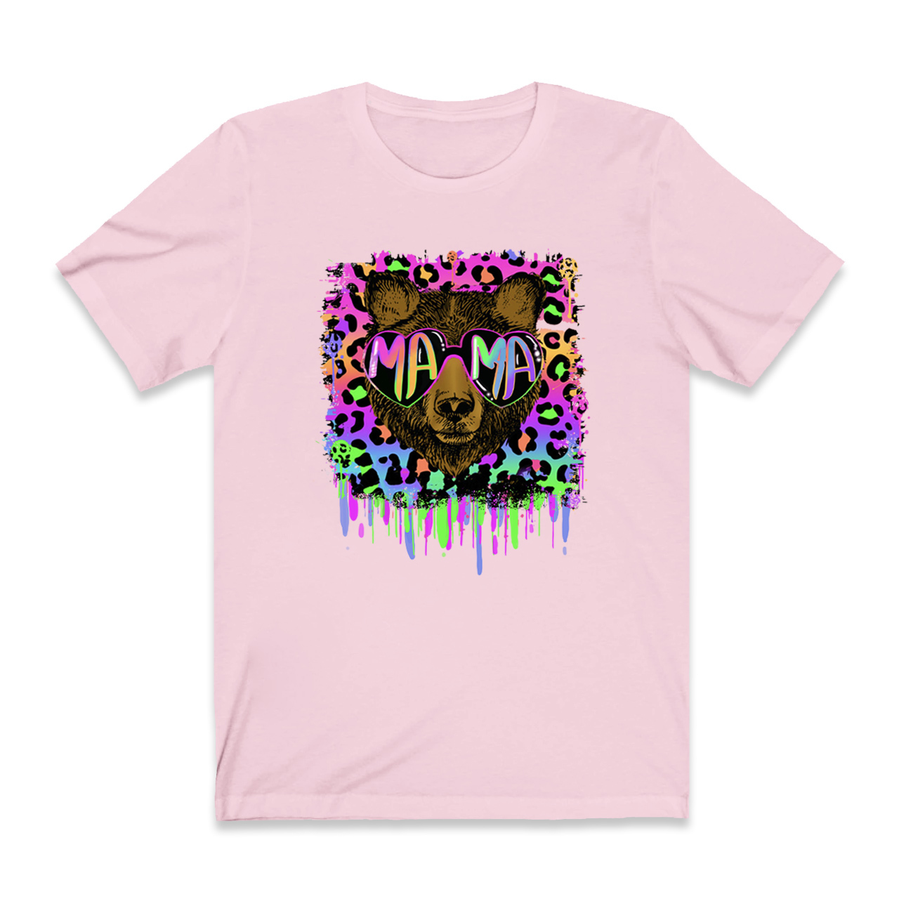 Vibrant Neon Mama Bear Shirt