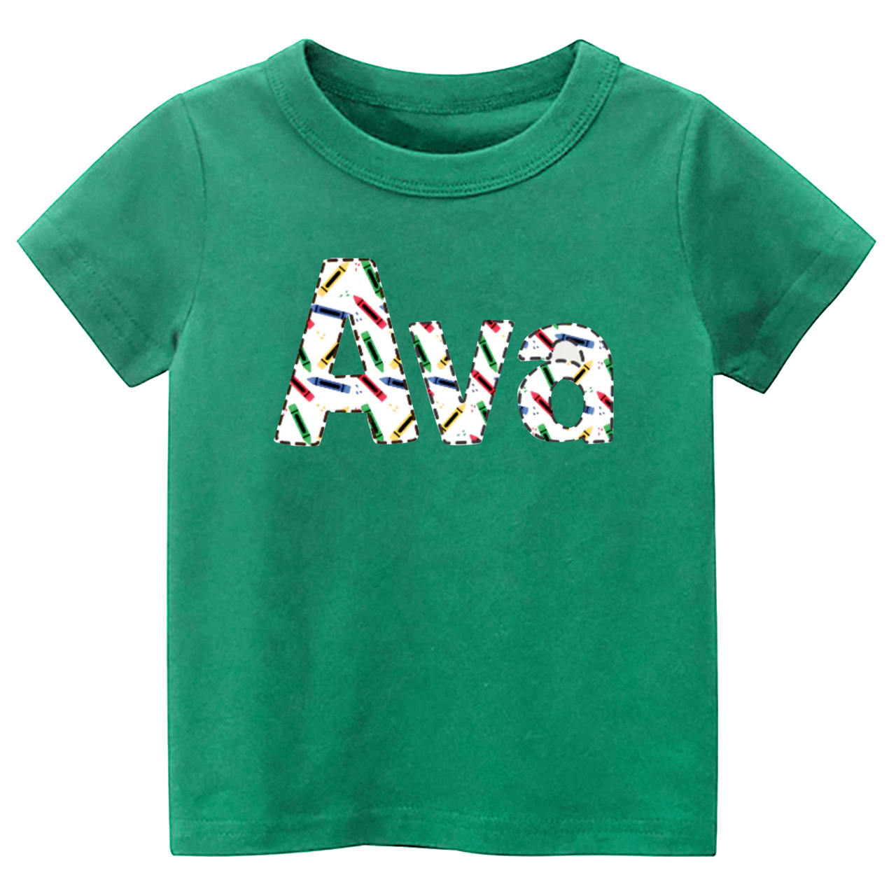 Kids Back to School Tee-Personalized Pencil Name