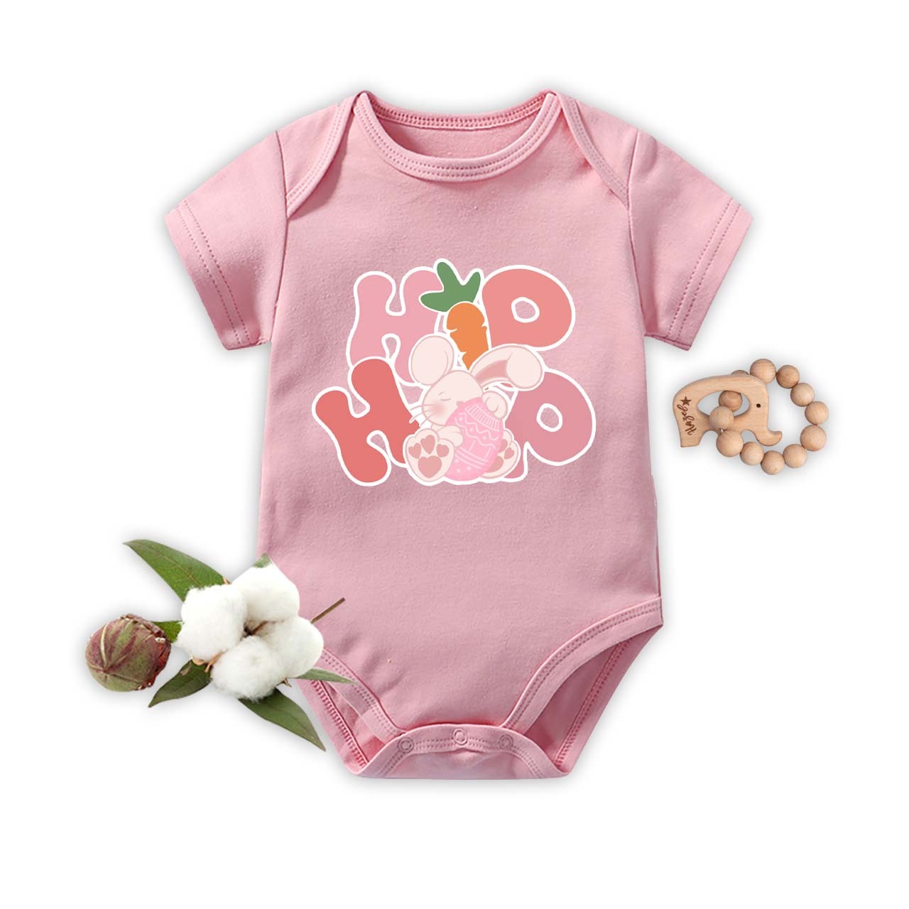 Hip Hop Kids Easter Natural Easter Shirt Baby Bodysuit