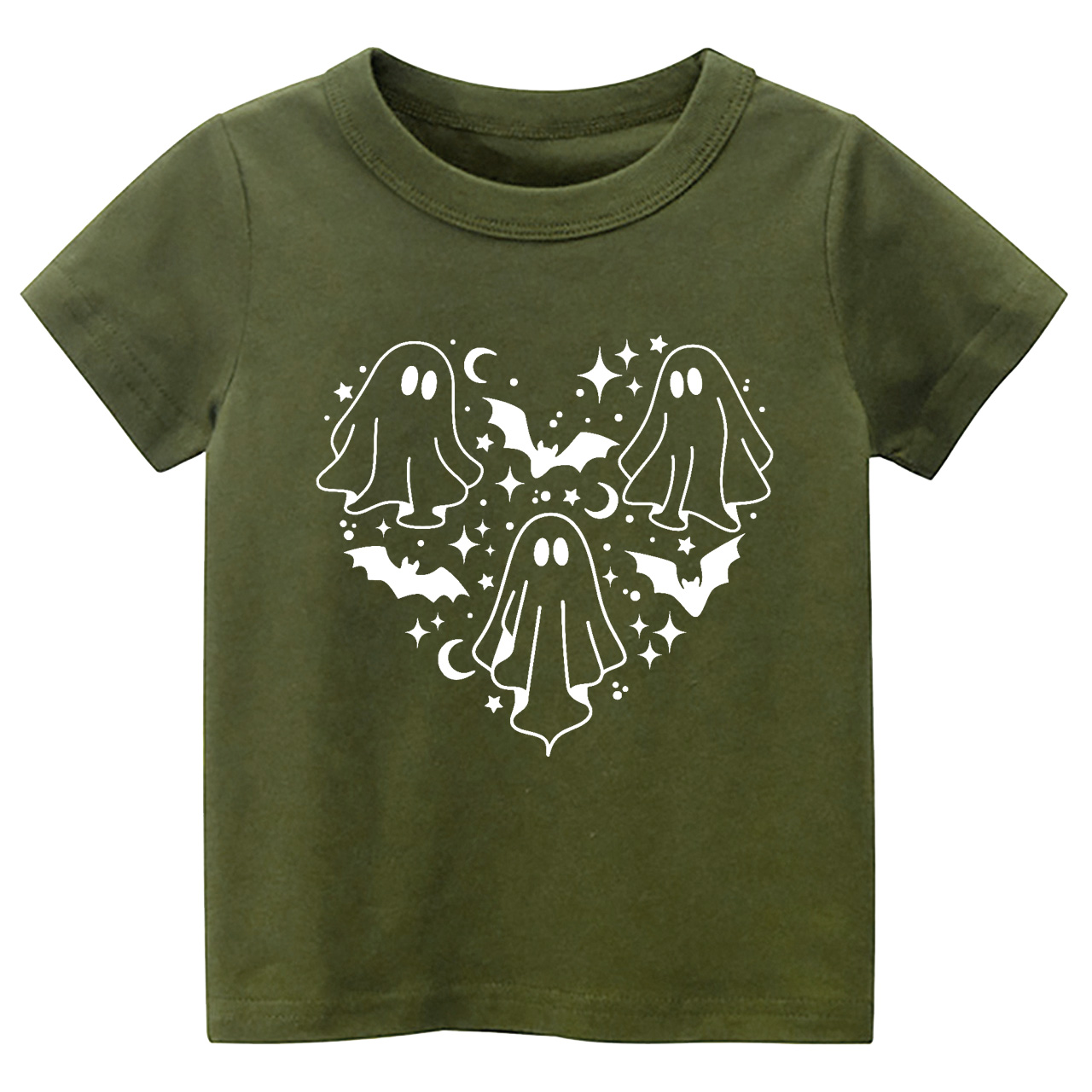 Ghost In Heart Halloween Toddler Shirt