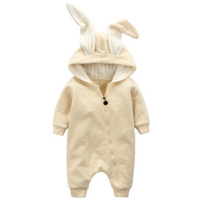 Personalized Baby Hooed Bunny Romper (Embroidery)