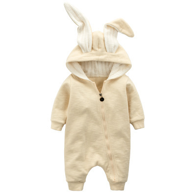 Personalized Baby Hooed Bunny Romper (Embroidery)