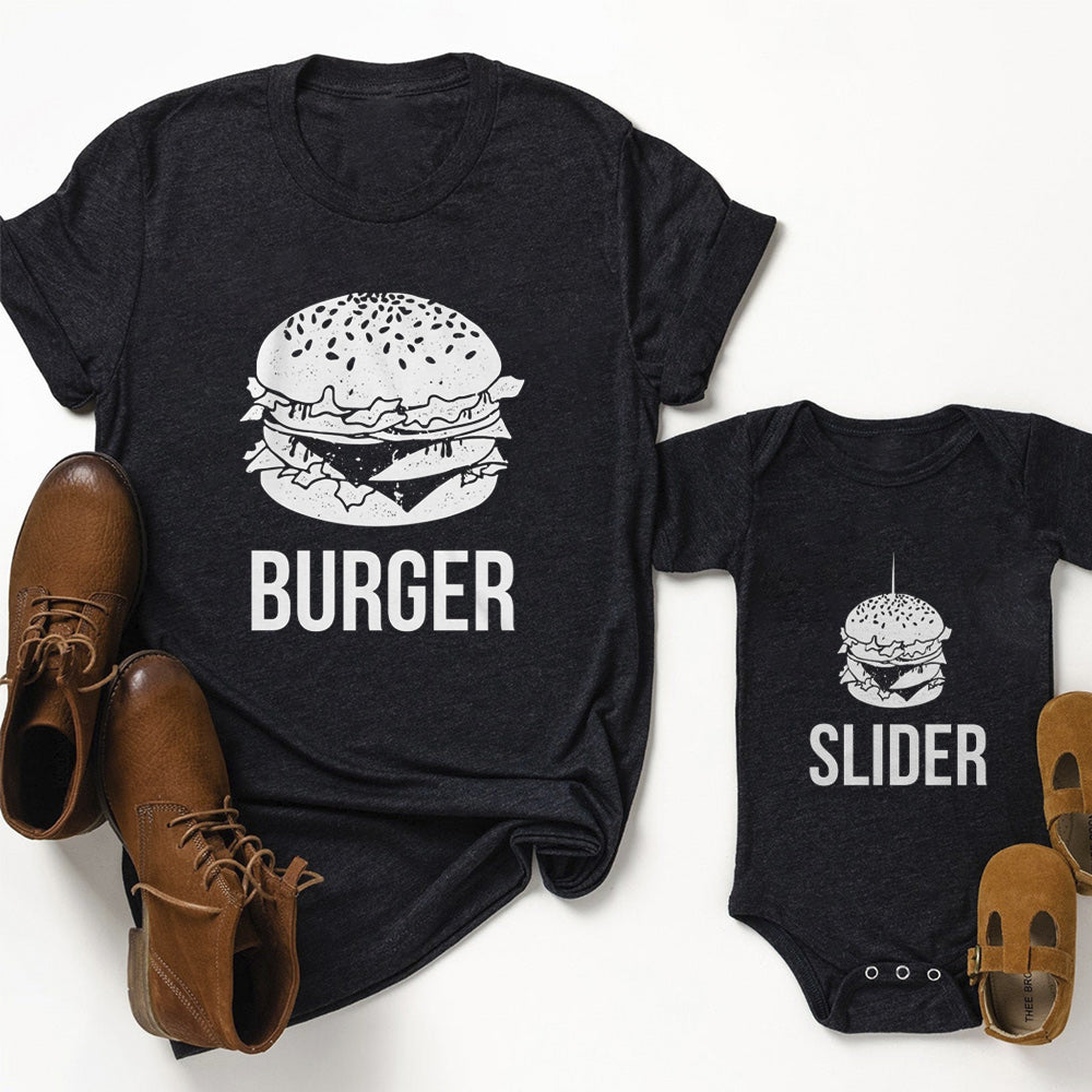 First Father's Day Bodysuit & Shirts (Burger&Slider)